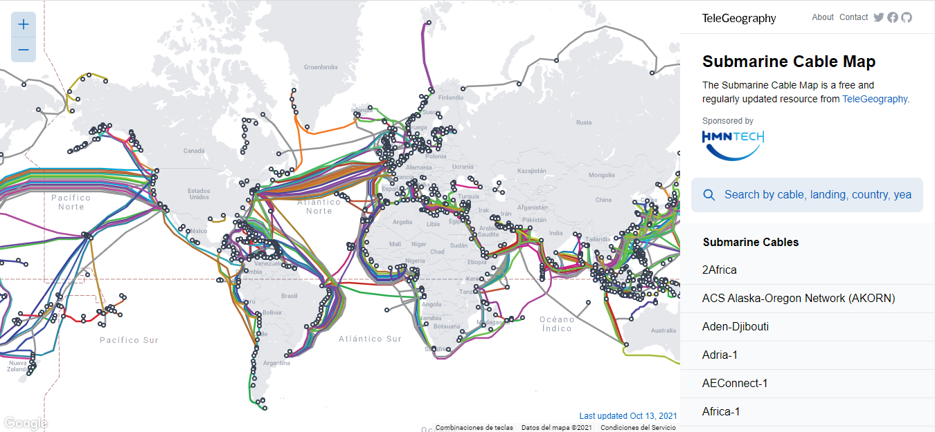 Cable submarino